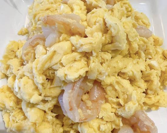 A14 Stir-fry Egg W/ Shrimp 虾仁滑蛋